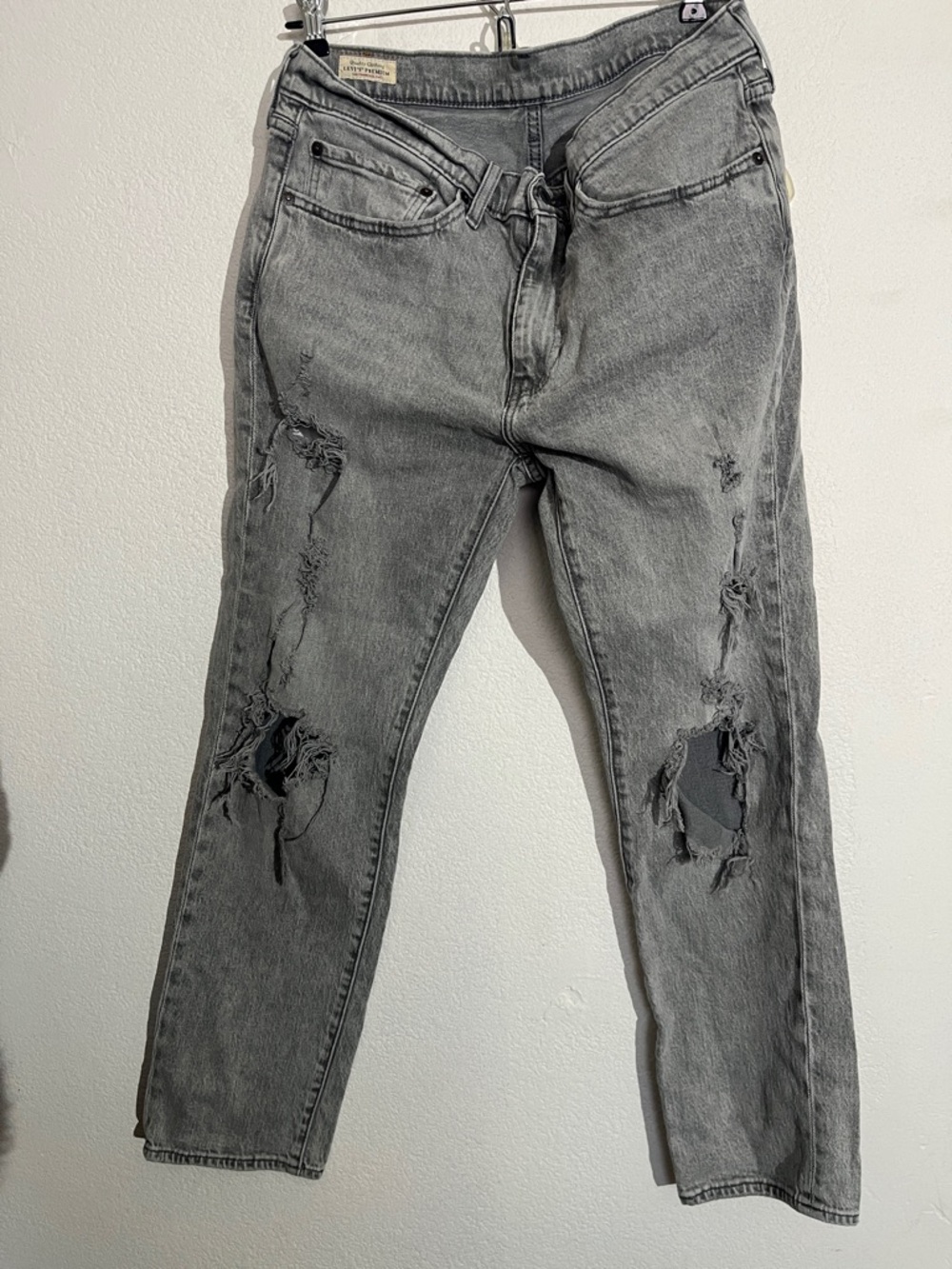 Levi's Gray Washed Denim Jeans